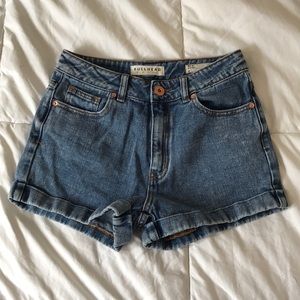 Bullhead high waisted denim Mom shorts